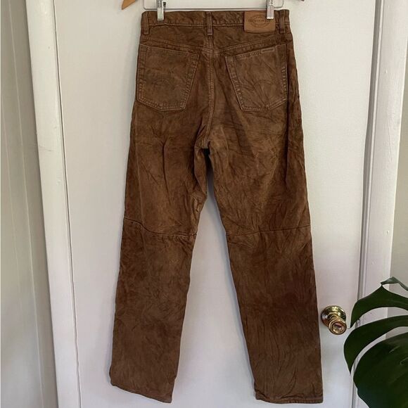 Skotts Leather Washable Suede Pants in Brown - Picture 10 of 10